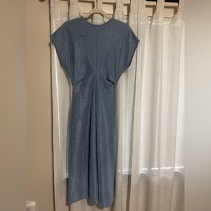 Batwing Elegant Blue Women's Dress